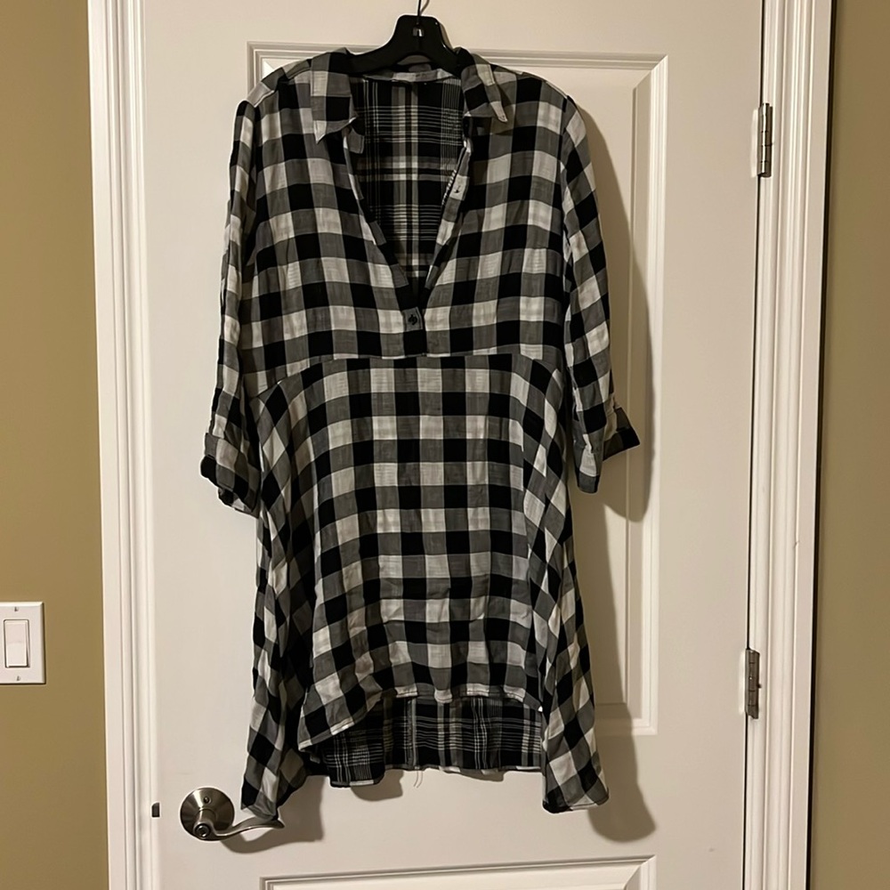 Express plaid dress size medium